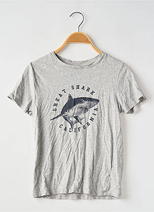 T-shirt coupe droite manches courtes gris LA REDOUTE garcon