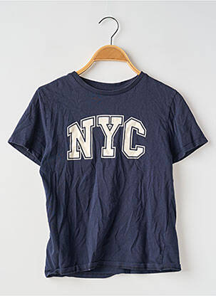 T-shirt coupe droite manches courtes bleu LA REDOUTE garçon