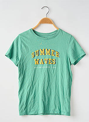 T-shirt coupe droite manches courtes vert LA REDOUTE garçon