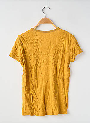 T-shirt coupe droite manches courtes jaune MONOPRIX femme