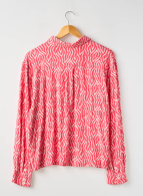 Polo manches longues manches longues rose CAROLL femme