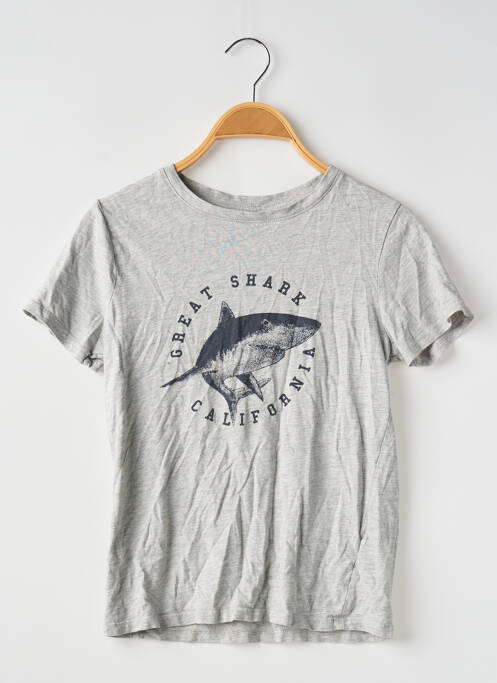 T-shirt coupe droite manches courtes gris LA REDOUTE garcon