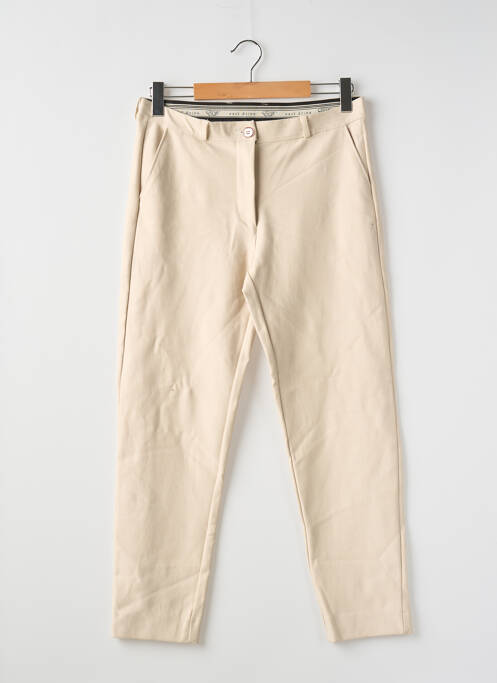 Pantalon droit beige EAST DRIVE pour femme