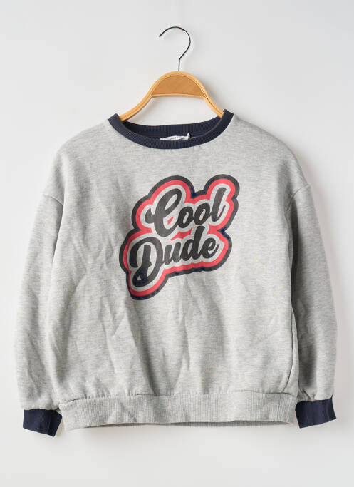 Sweat-shirt gris MONOPRIX pour garçon