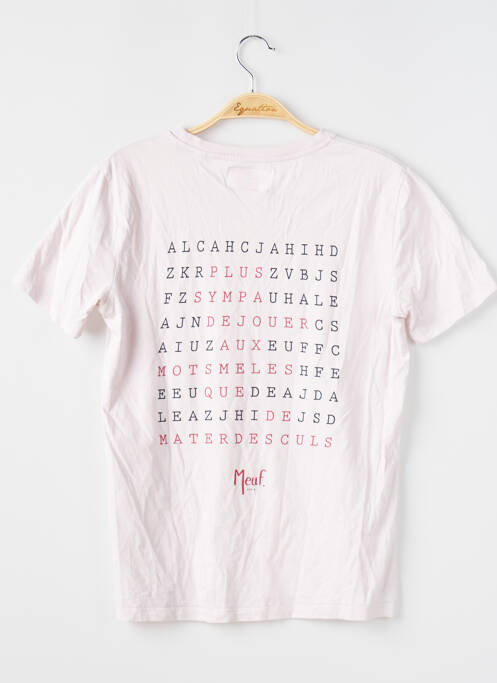 T-shirt imprimé fantaisie manches courtes rose MEUF femme