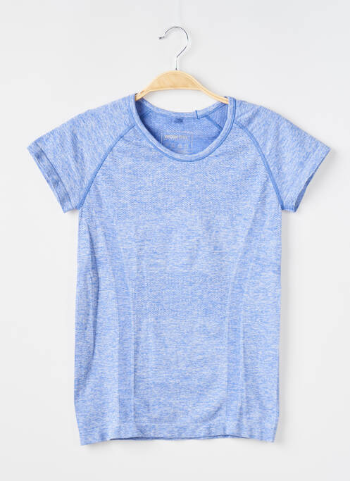 T-shirt bleu WORKOUT pour femme