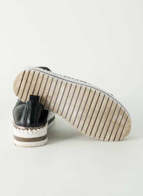 Mocassins matière lisse talon de 4 à 6cm noir FOOLPRINT femme