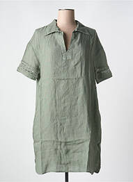 Robe courte manches courtes manches courtes vert LE BOUDOIR D'EDOUARD femme