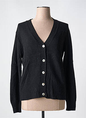 Gilet manches longues stretch noir LE BOUDOIR D'EDOUARD femme