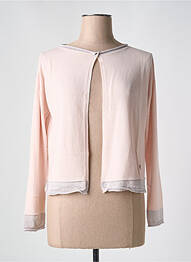 Gilet manches longues coupe cintrée rose LE BOUDOIR D'EDOUARD femme