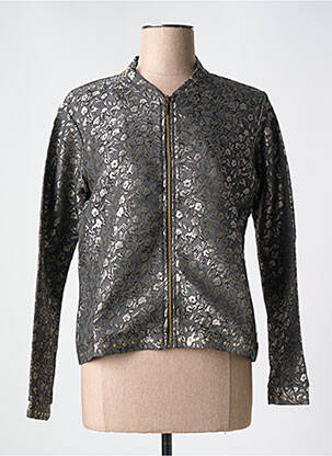 Veste casual poches gris LE BOUDOIR D'EDOUARD femme