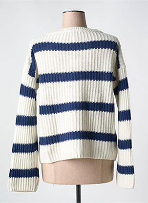 Pull col bateau manches longues bleu LE BOUDOIR D'EDOUARD femme