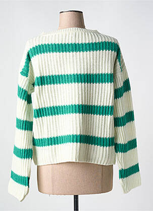 Pull col bateau manches longues vert LE BOUDOIR D'EDOUARD femme