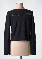 Gilet manches longues noir LE BOUDOIR D'EDOUARD pour femme seconde vue