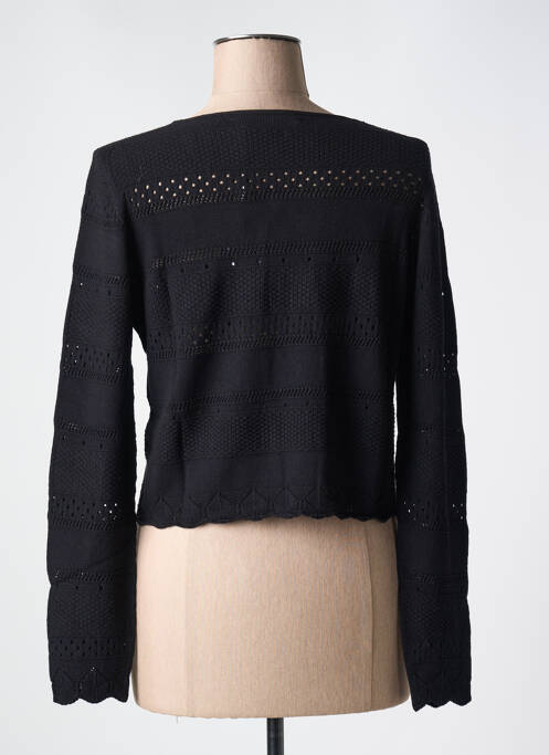 Gilet manches longues coupe cintrée noir LE BOUDOIR D'EDOUARD femme