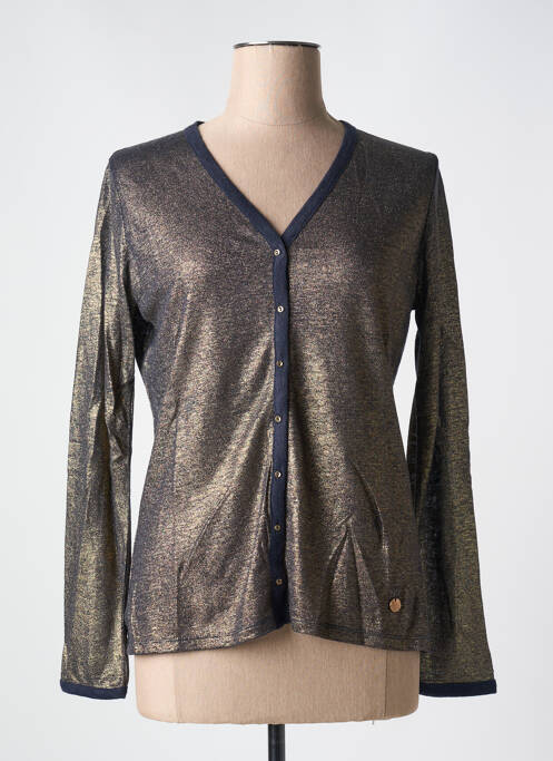 Gilet manches longues bleu LE BOUDOIR D'EDOUARD pour femme