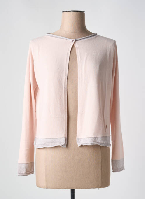 Gilet manches longues rose LE BOUDOIR D'EDOUARD pour femme