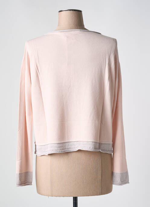 Gilet manches longues rose LE BOUDOIR D'EDOUARD pour femme