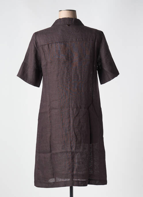Robe mi-longue marron LE BOUDOIR D'EDOUARD pour femme