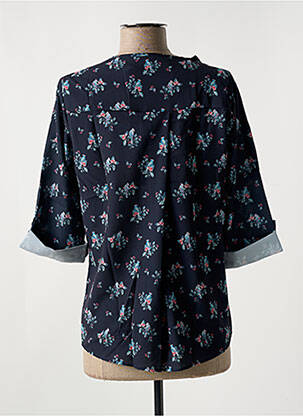 Blouse manches courtes manches courtes bleu LE BOUDOIR D'EDOUARD femme