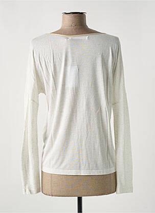 T-shirt manches longues manches longues beige LE BOUDOIR D'EDOUARD femme