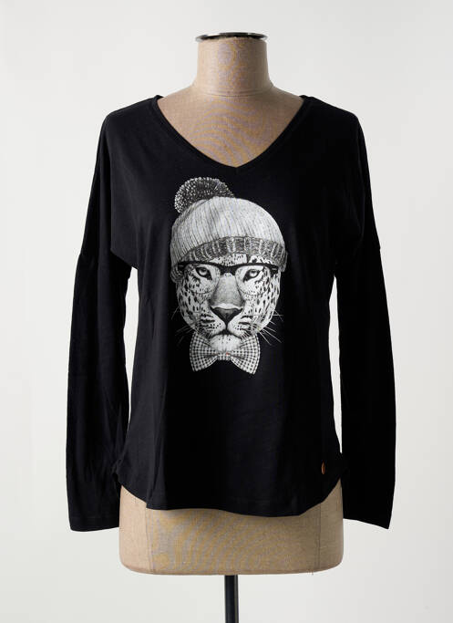 T-shirt noir LE BOUDOIR D'EDOUARD pour femme