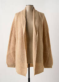 Gilet manches longues stretch beige LE BOUDOIR D'EDOUARD femme