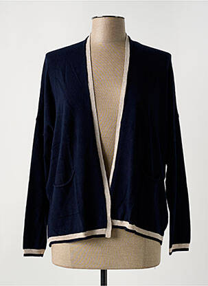 Gilet manches longues stretch bleu LE BOUDOIR D'EDOUARD femme