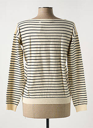 Pull stretch manches longues beige LE BOUDOIR D'EDOUARD femme