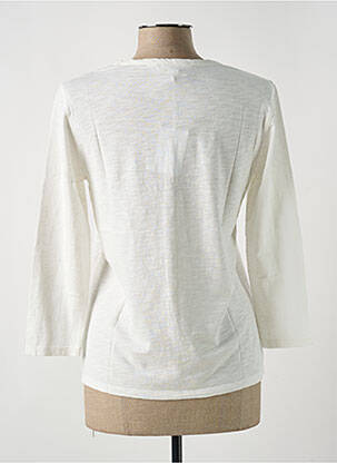 Chemisier coupe cintrée manches 3/4 blanc LE BOUDOIR D'EDOUARD femme