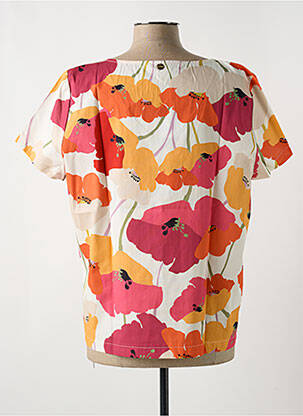 Blouse manches courtes manches courtes rouge LE BOUDOIR D'EDOUARD femme