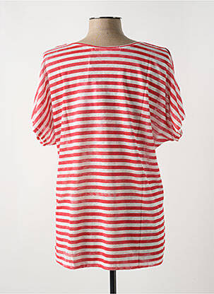 T-shirt coupe cintrée manches courtes rouge LE BOUDOIR D'EDOUARD femme