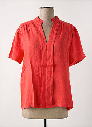 Blouse manches courtes manches courtes rouge LE BOUDOIR D'EDOUARD femme