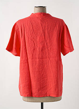 Blouse manches courtes manches courtes rouge LE BOUDOIR D'EDOUARD femme