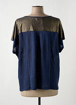 T-shirt coupe droite manches courtes bleu LE BOUDOIR D'EDOUARD femme