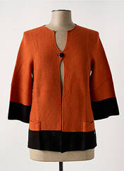 Gilet manches longues orange LE BOUDOIR D'EDOUARD pour femme seconde vue