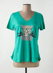 T-shirt vert LE BOUDOIR D'EDOUARD pour femme seconde vue