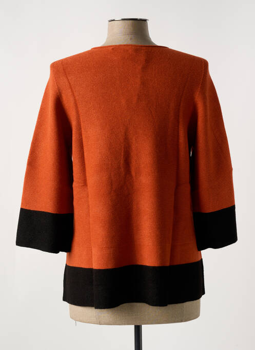 Gilet manches longues manches 3/4 orange LE BOUDOIR D'EDOUARD femme