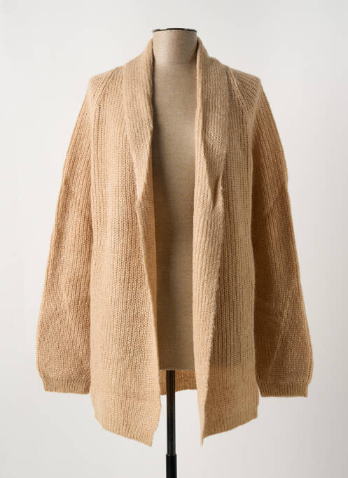 Gilet manches longues beige LE BOUDOIR D'EDOUARD femme