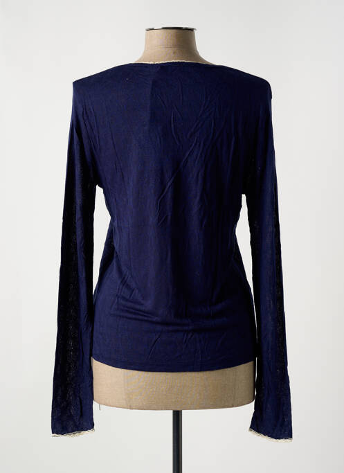 Gilet manches longues bleu LE BOUDOIR D'EDOUARD pour femme