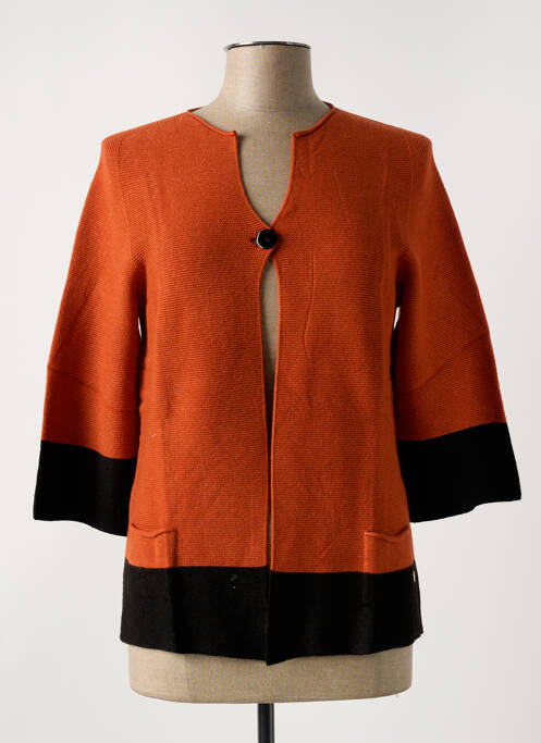 Gilet manches longues orange LE BOUDOIR D'EDOUARD pour femme