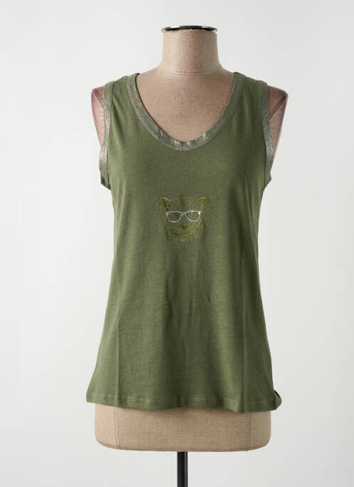 Débardeur vert LE BOUDOIR D'EDOUARD pour femme