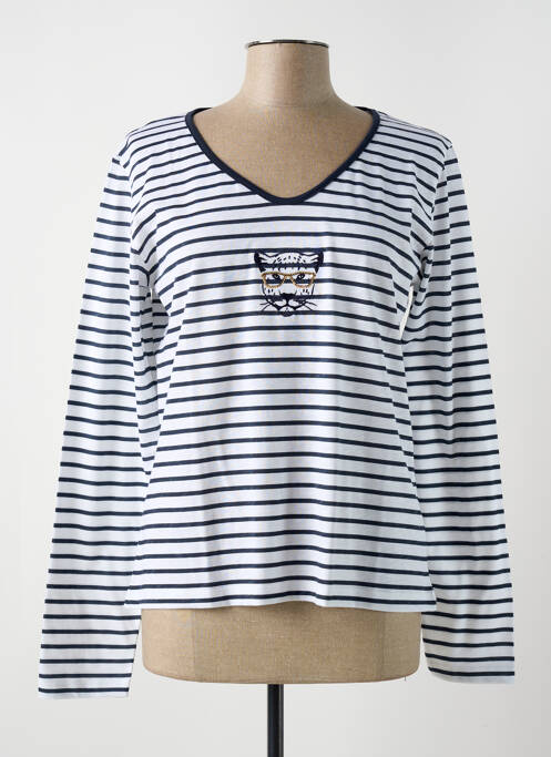 T-shirt bleu LE BOUDOIR D'EDOUARD pour femme