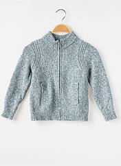 Gilet manches longues vert CYRILLUS pour garçon seconde vue