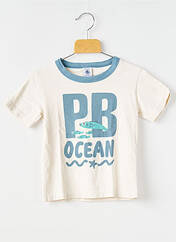 T-shirt beige PETIT BATEAU pour garçon seconde vue