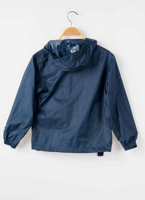Coupe-vent poches a capuche bleu QUECHUA garcon