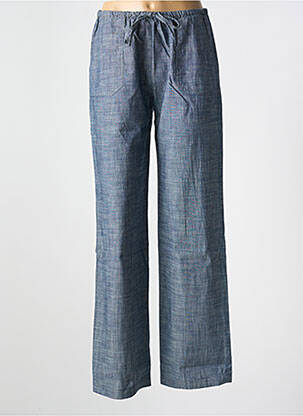 Pantalon droit taille élastique taille normale bleu LE BOUDOIR D'EDOUARD femme