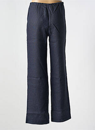 Pantalon droit taille élastique taille normale bleu LE BOUDOIR D'EDOUARD femme