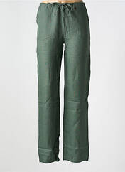 Pantalon droit vert LE BOUDOIR D'EDOUARD pour femme seconde vue