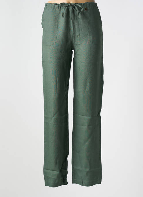 Pantalon droit vert LE BOUDOIR D'EDOUARD pour femme